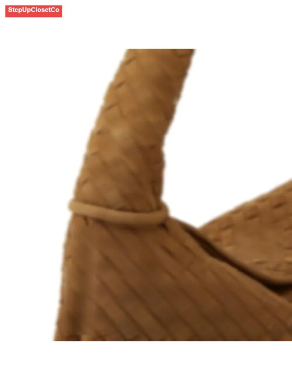Slouchy Woven Suede Hobo Bag Crossbody Crescent Shoulder Satchel Tote